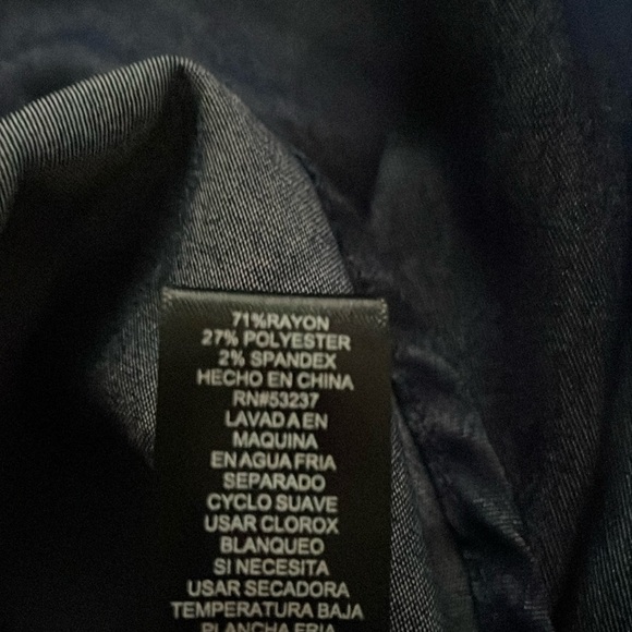 mlle gabrielle Denim Dress(Pit to pit 24”  Waist across 25”
Length 37”) - Picture 6 of 6